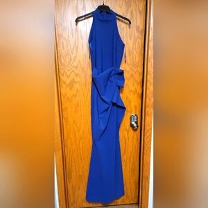 CHIARA BONI elegant Blue Sleeveless Dress Size 12